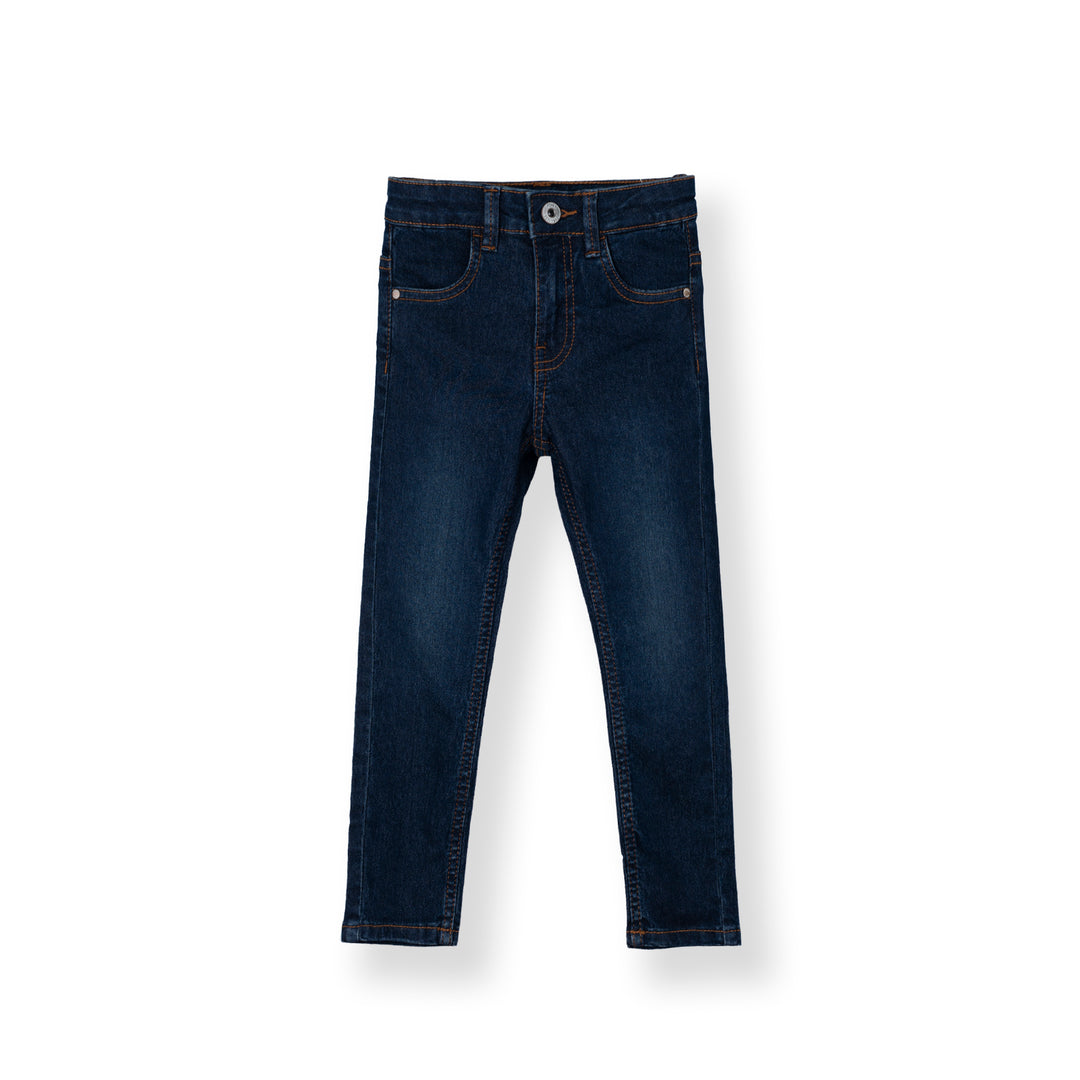 Poney Girls Navy Poney Skinny Zip-up Jeans