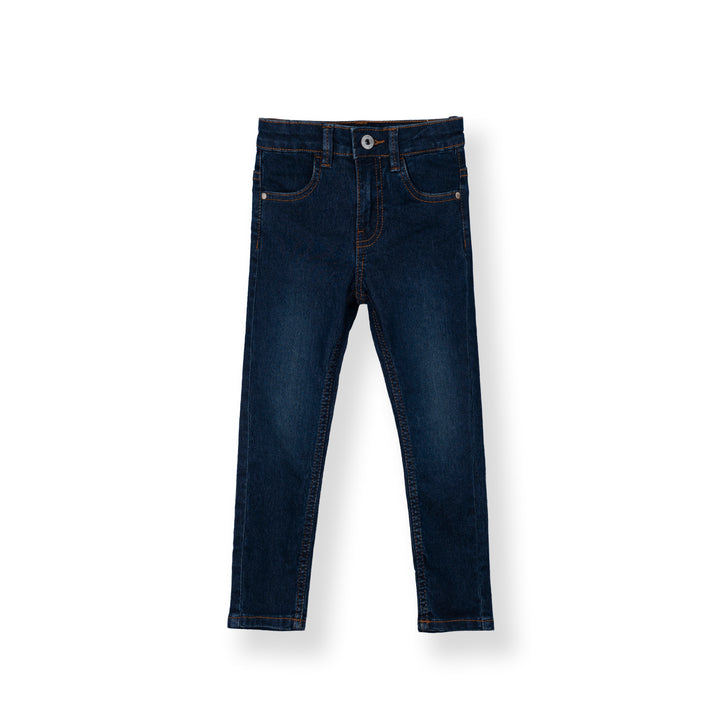 Poney Girls Navy Poney Skinny Zip-up Jeans