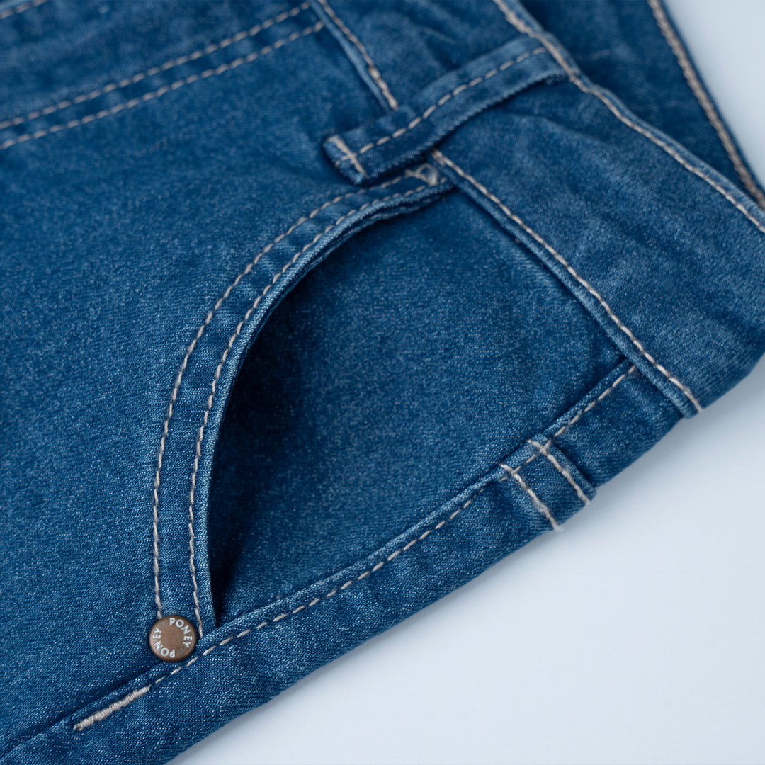 Poney Girls Medium Blue Poney Flare Cut Jeans