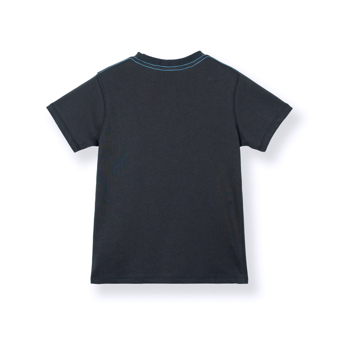 Poney Boys Dark Grey Fade Poney Logo Tee
