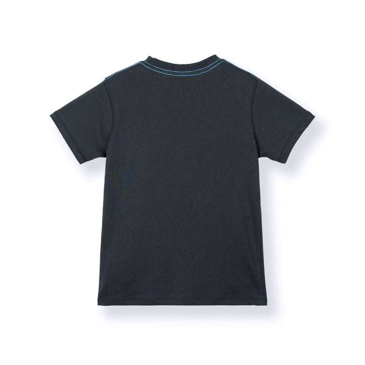 Poney Boys Dark Grey Fade Poney Logo Tee