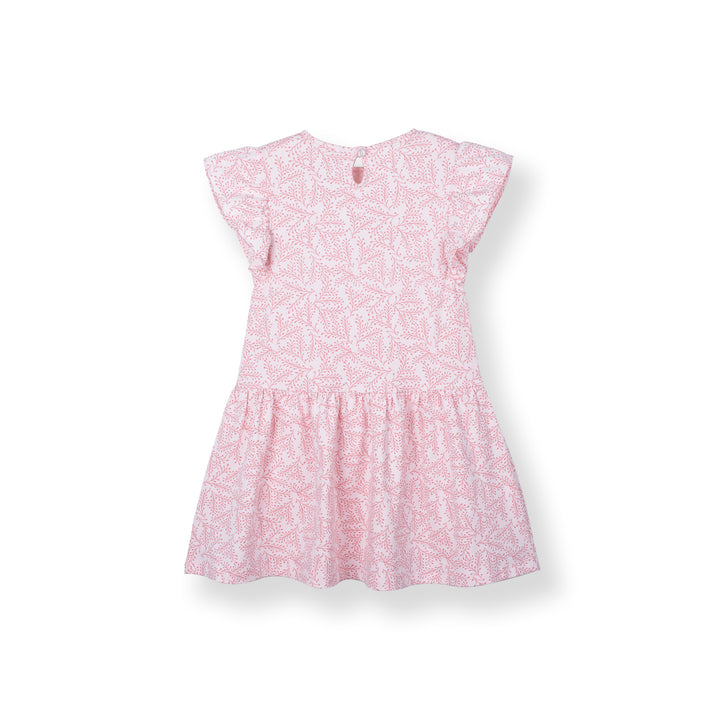 Poney Girls Light Pink Fern Whisper Short Sleeve Dress