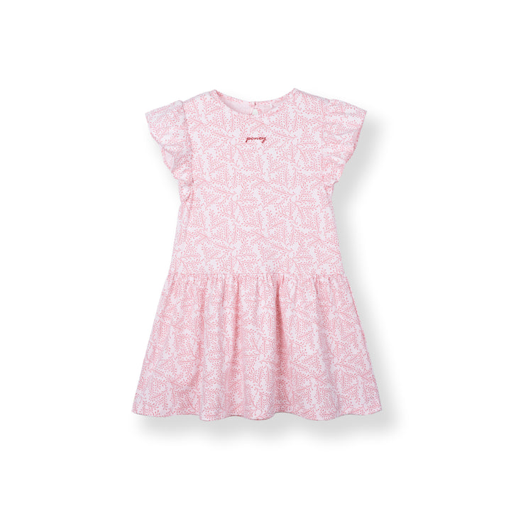 Poney Girls Light Pink Fern Whisper Short Sleeve Dress