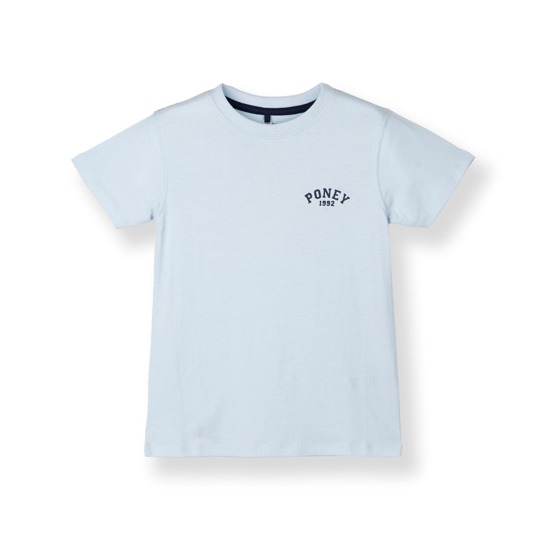 Poney Boys Blue Logo Short Sleeve Tee