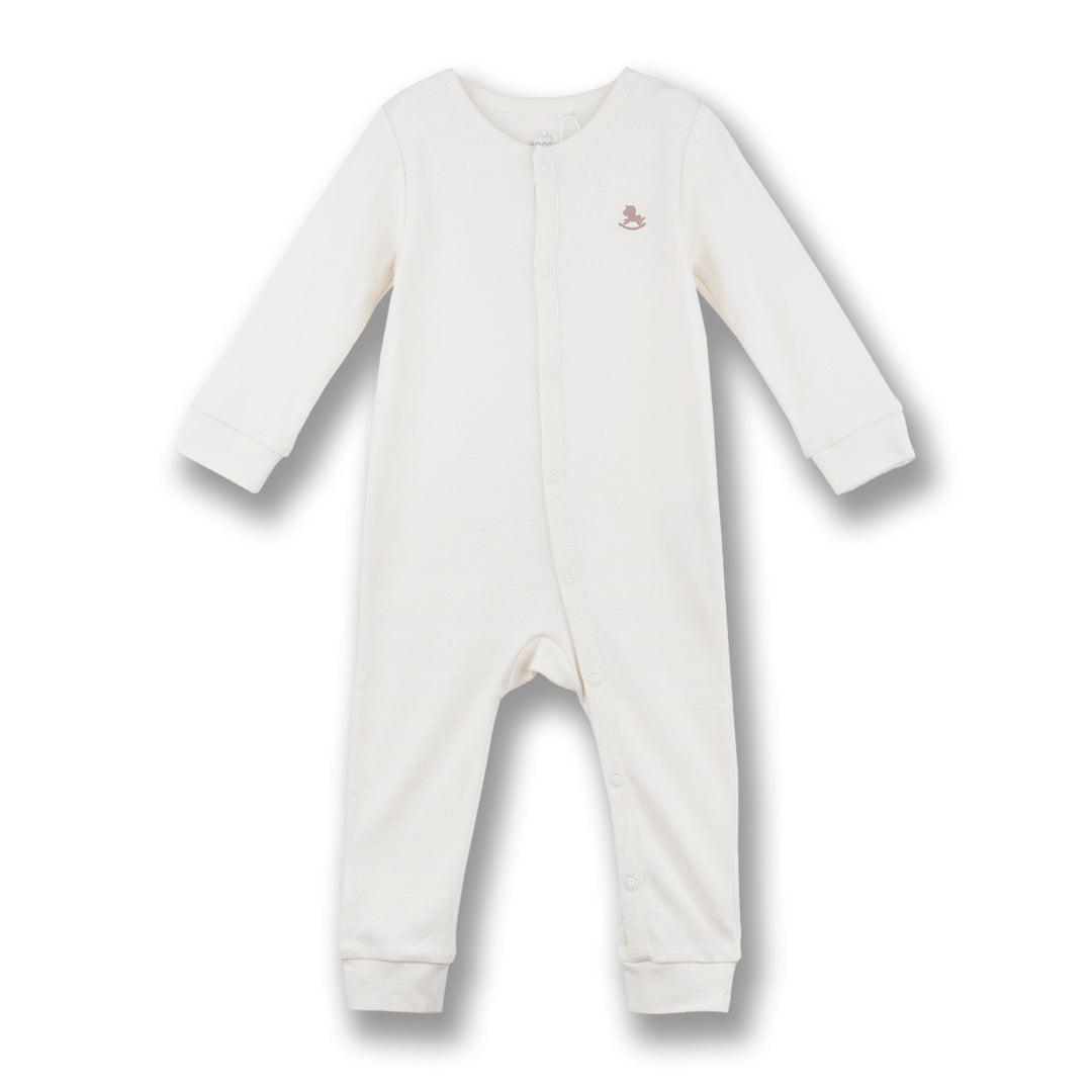 Poney Baby Boys Jasper Long Sleeve Sleepsuit with Snap Buttons