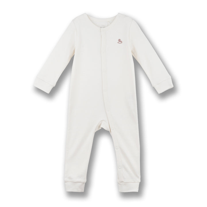 Poney Baby Boys Jasper Long Sleeve Sleepsuit with Snap Buttons