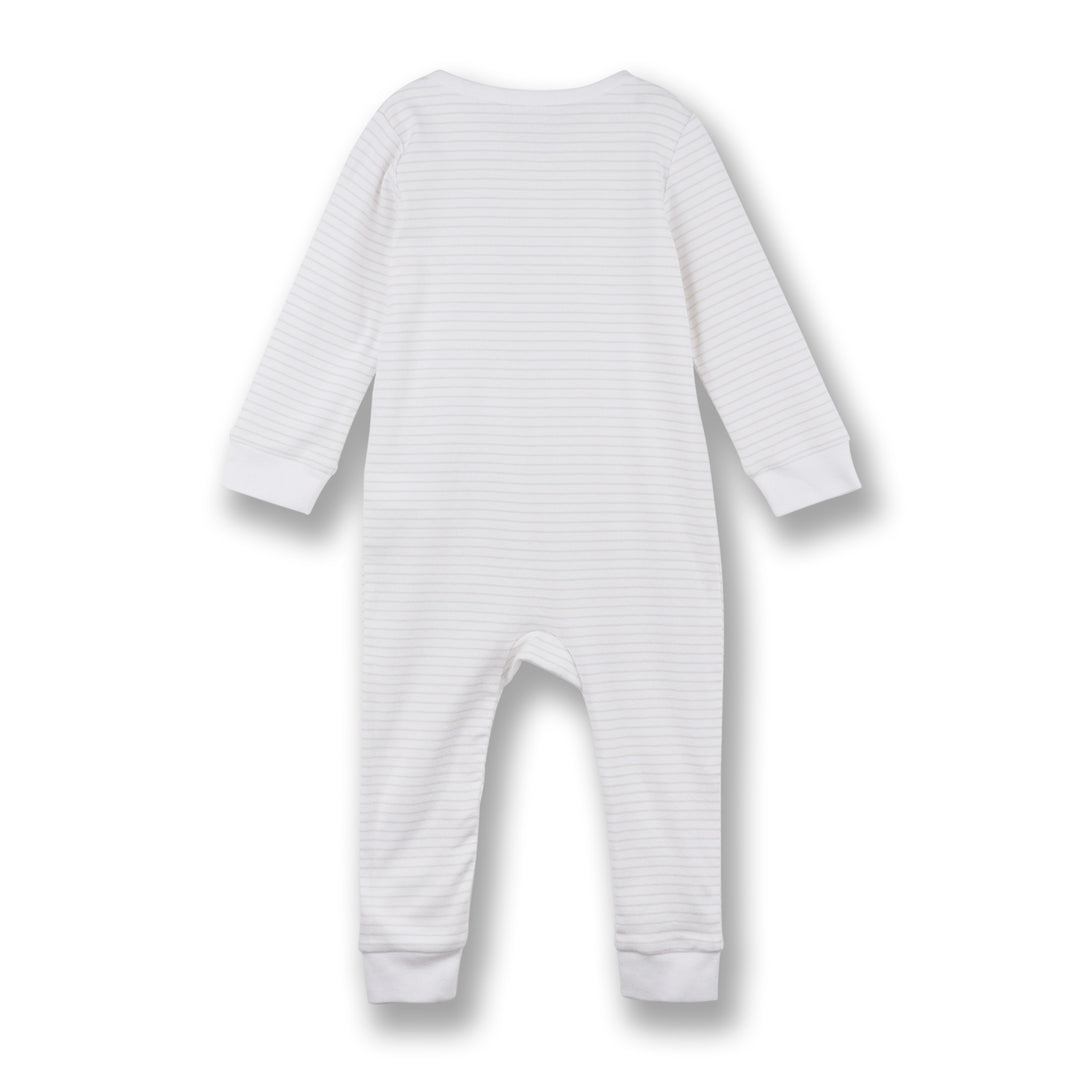 Poney Baby Boys Jasper Long Sleeve Sleepsuit with Snap Buttons
