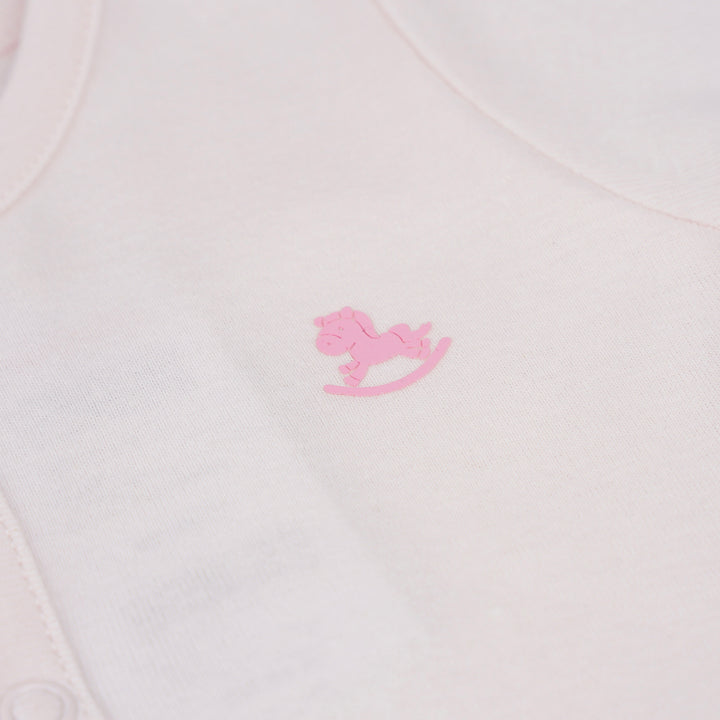 Poney Baby Girls Chloe Long Sleeve Sleepsuit with Snap Buttons