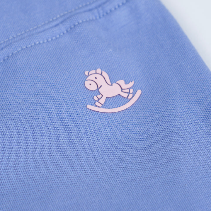 Poney Baby Light Pink Floral Long Sleeve Blouse & Legging Set