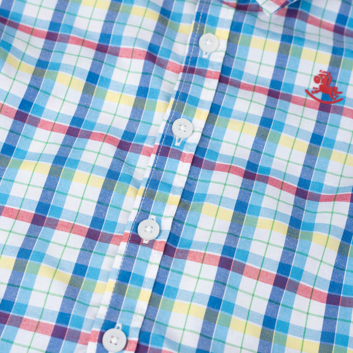 Poney Baby Boys Blue Stylish Short Sleeve Shirt & Bermuda Set