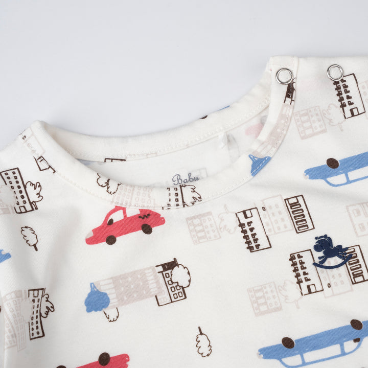 Poney Baby Boys Cream City Drive Pyjamas
