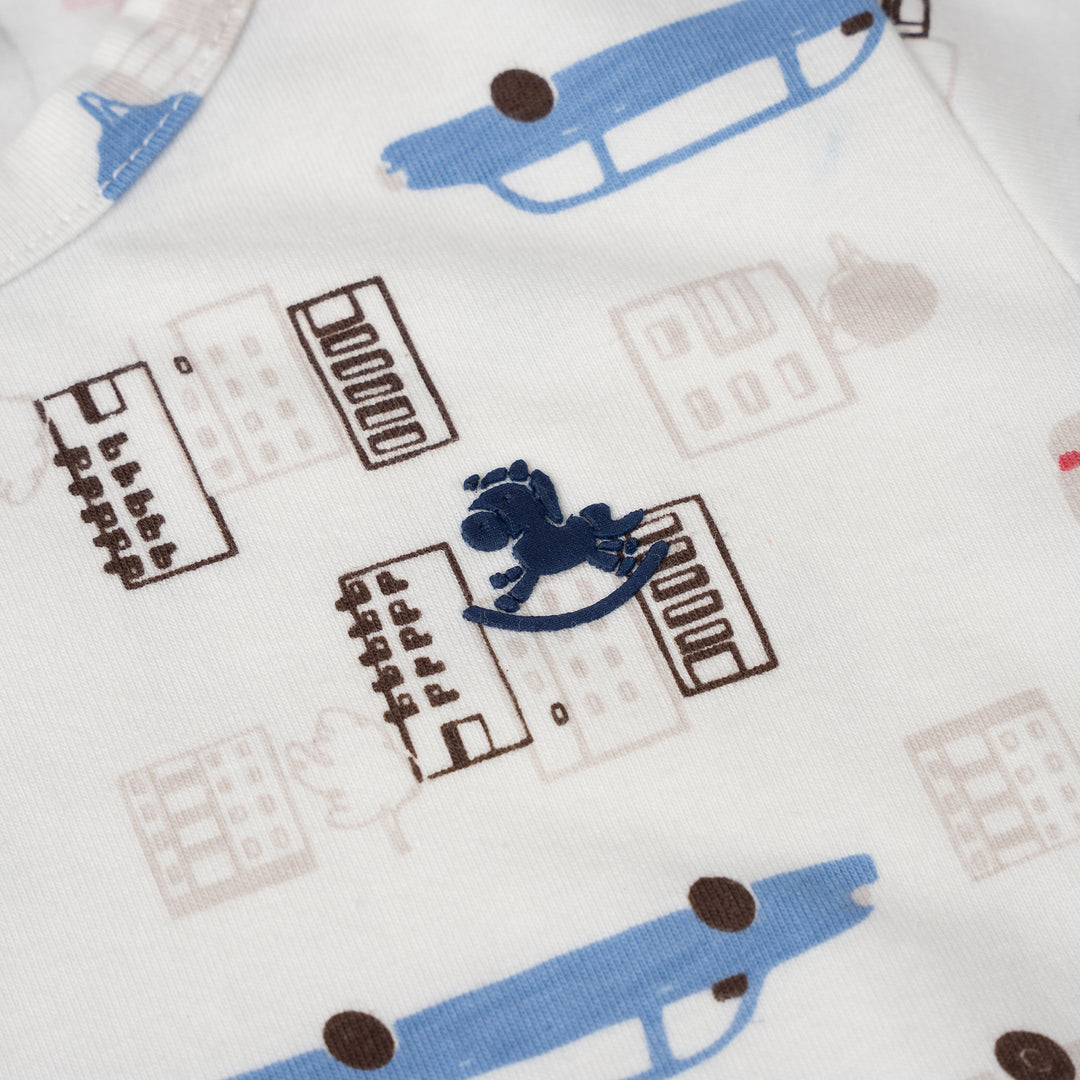 Poney Baby Boys Cream City Drive Pyjamas
