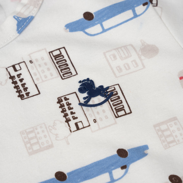 Poney Baby Boys Cream City Drive Pyjamas