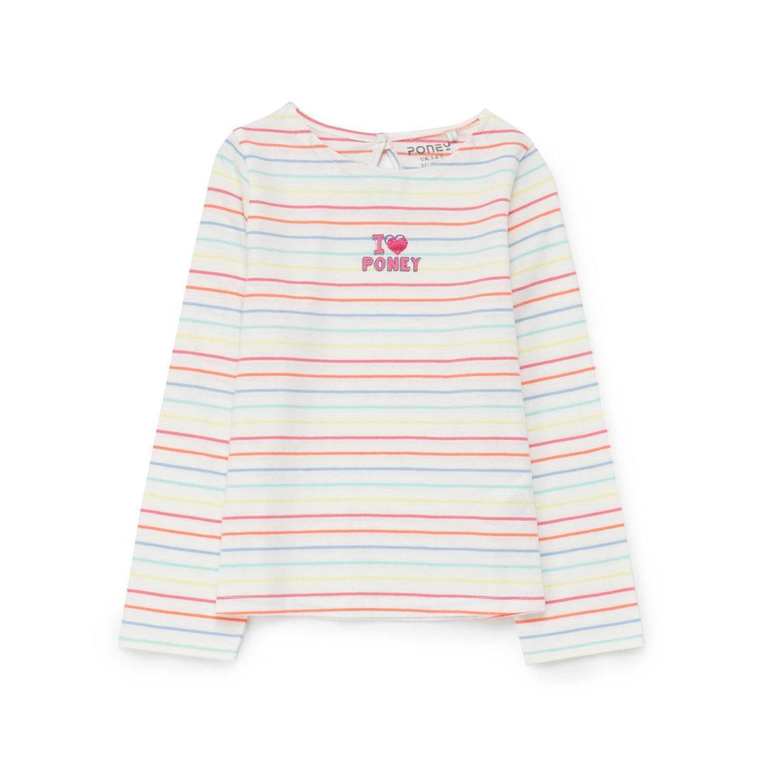 Poney Girls White Long Sleeve Tee 2208432