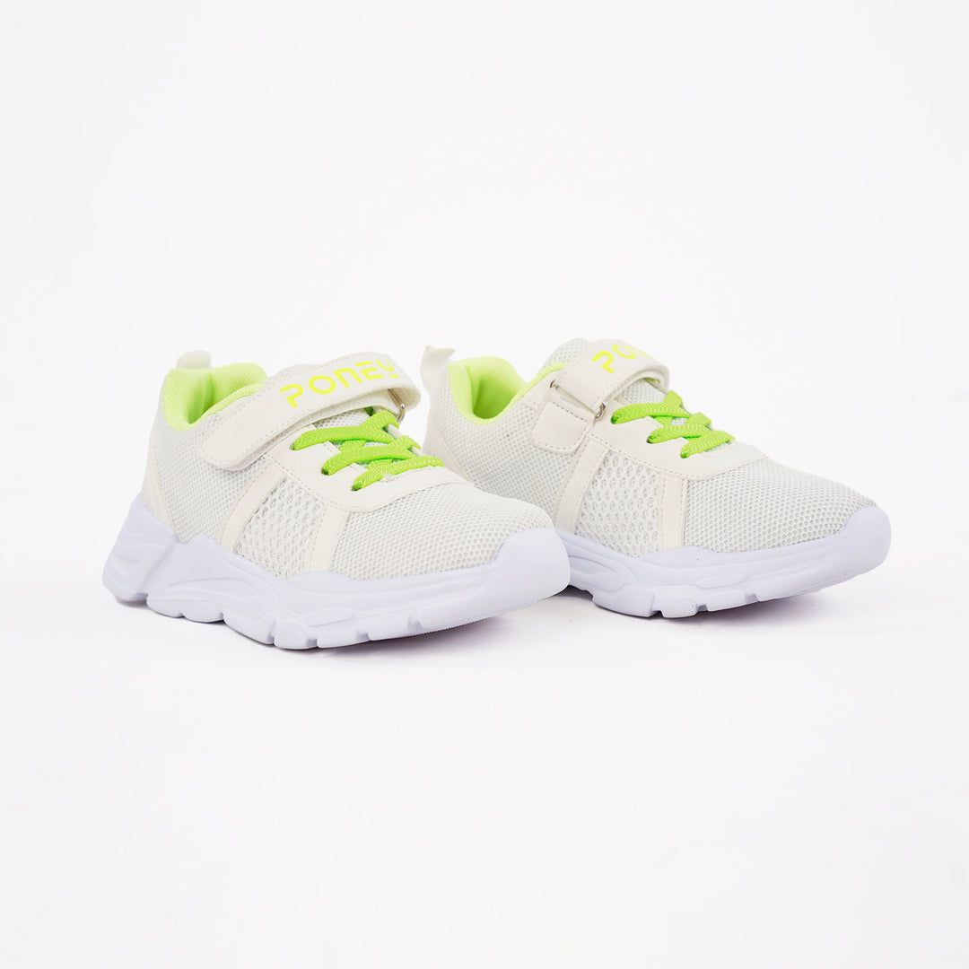 Poney White Strap Sport Casual Shoe