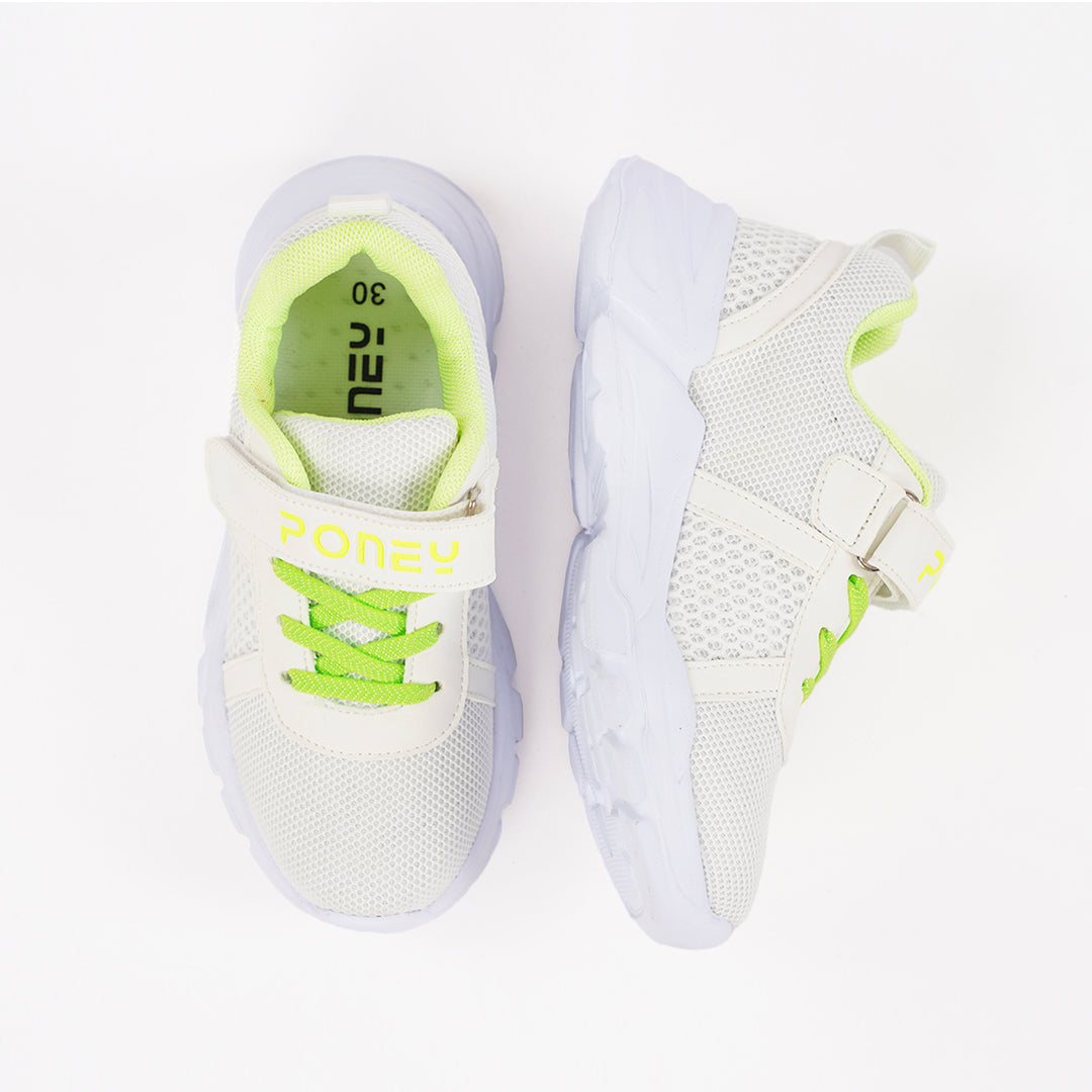 Poney White Strap Sport Casual Shoe