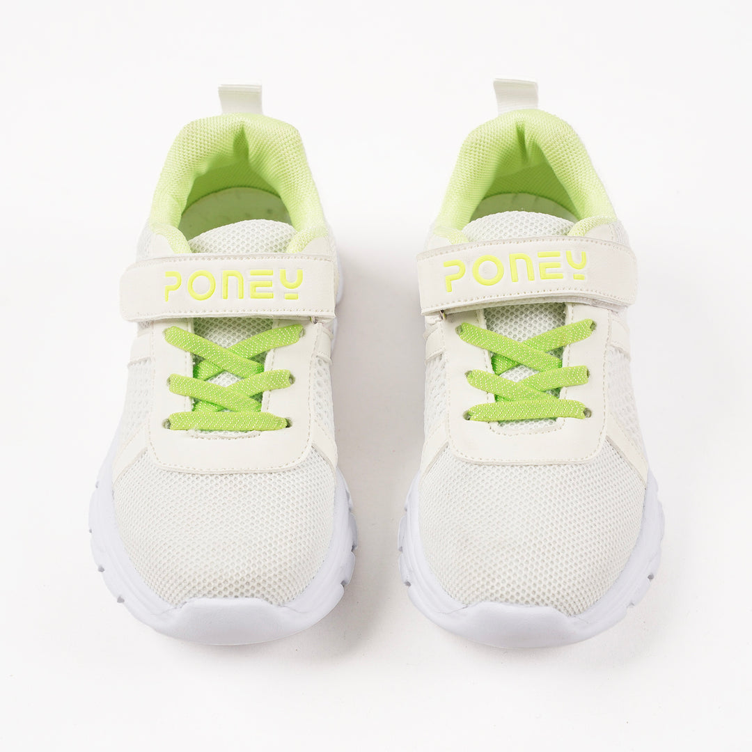 Poney White Strap Sport Casual Shoe
