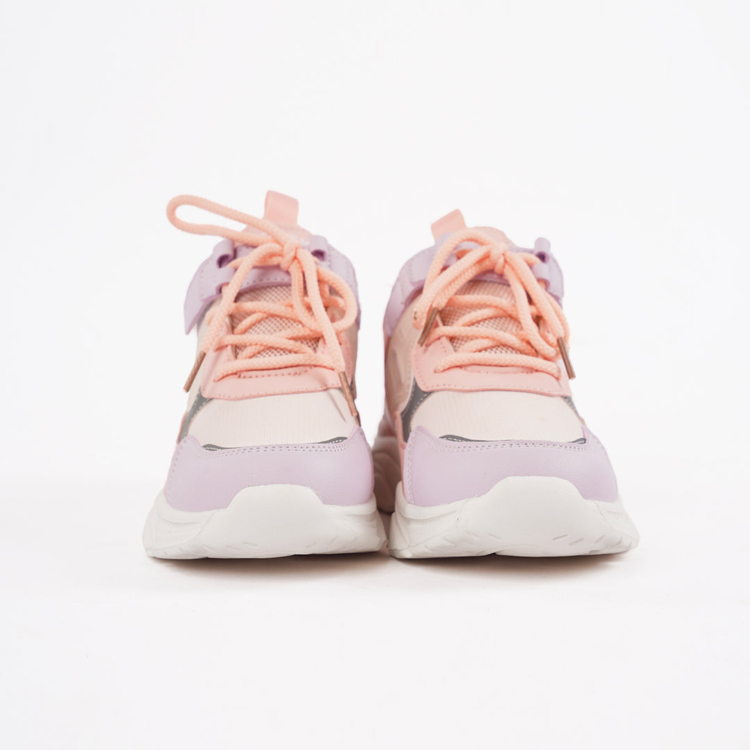 Poney Pink Lace-Up Sport Casual Shoe