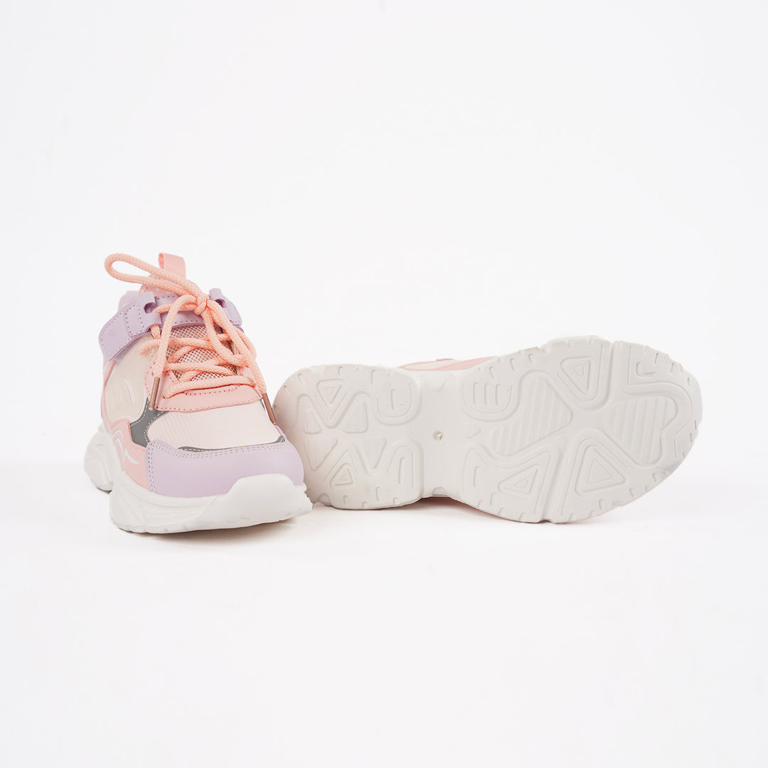 Poney Pink Lace-Up Sport Casual Shoe