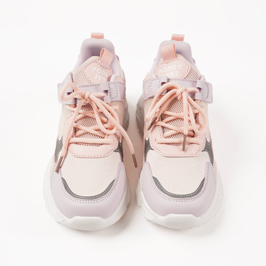 Poney Pink Lace-Up Sport Casual Shoe
