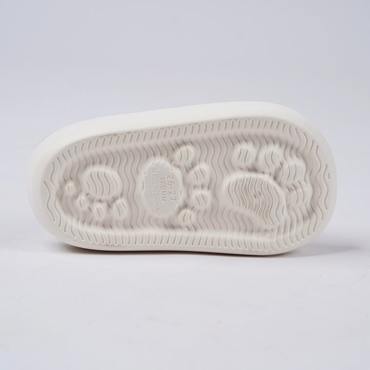 Poney White Swizzle White Slide Sandal