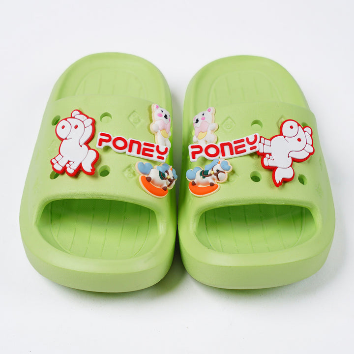 Poney Green Greenery Slide Sandal