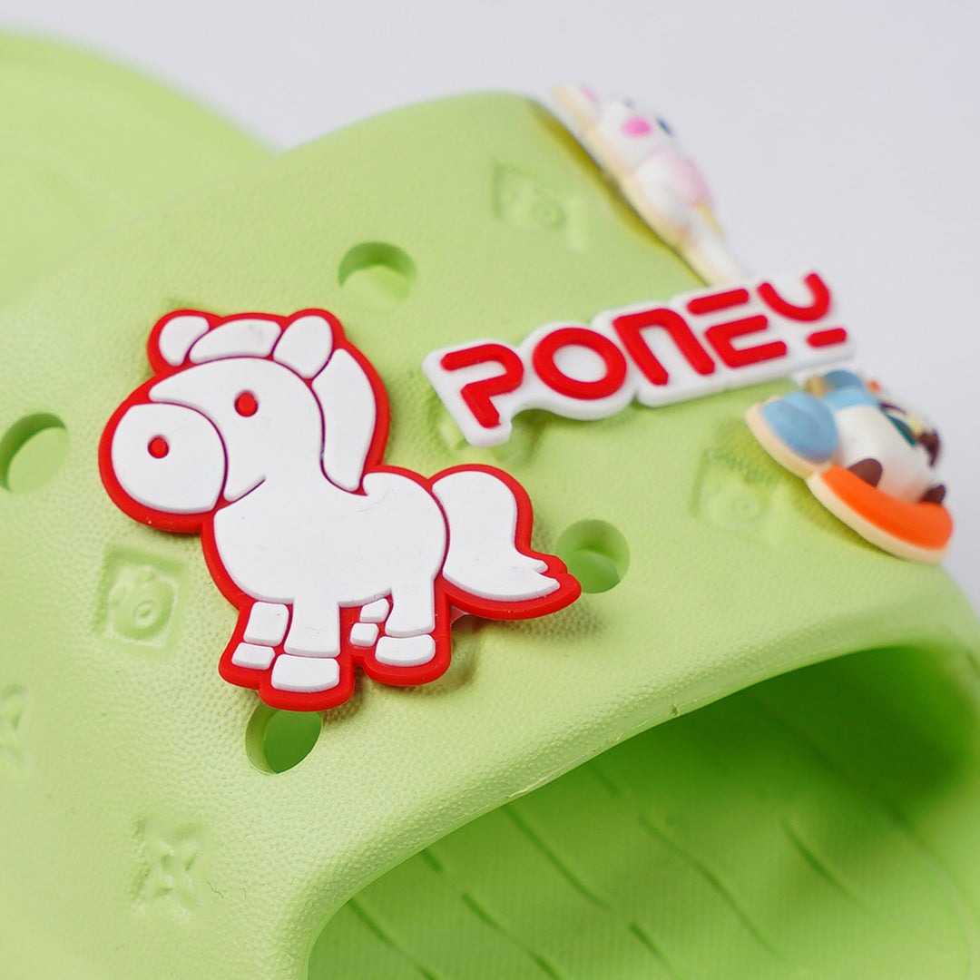Poney Green Greenery Slide Sandal