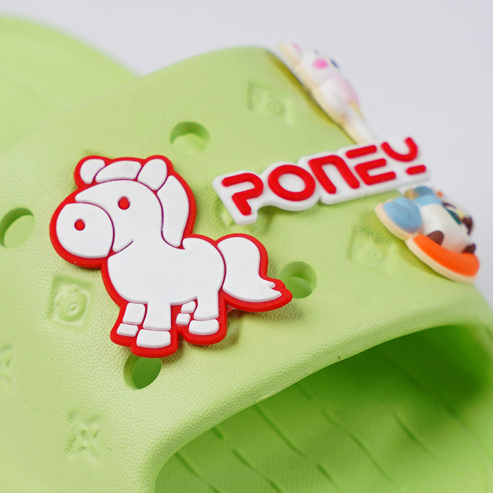 Poney Green Greenery Slide Sandal