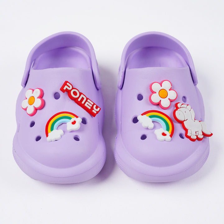 Poney Purple Sheer Lilac Clogs Sandal