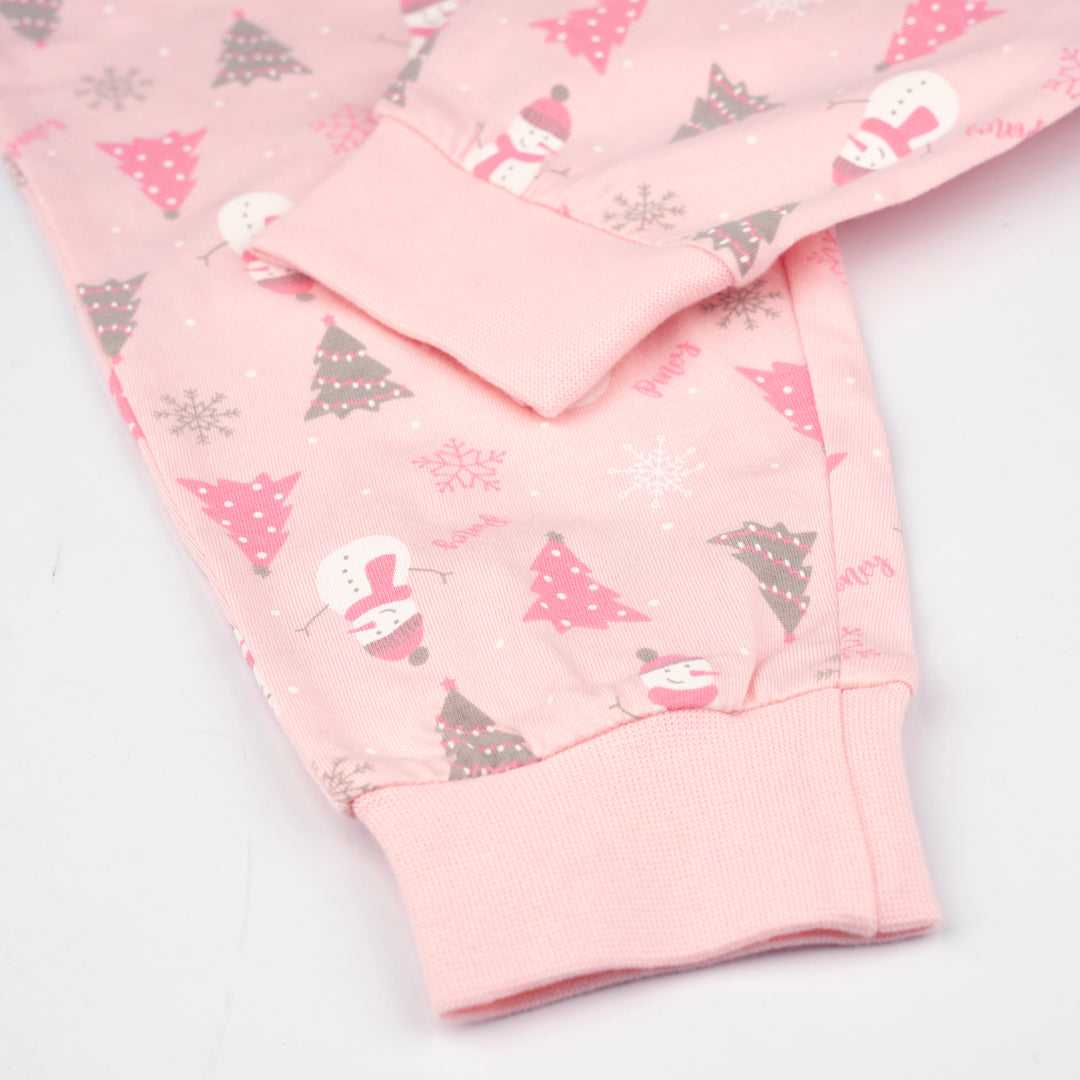 Poney Girls Red Let It Snow Loungewear Set