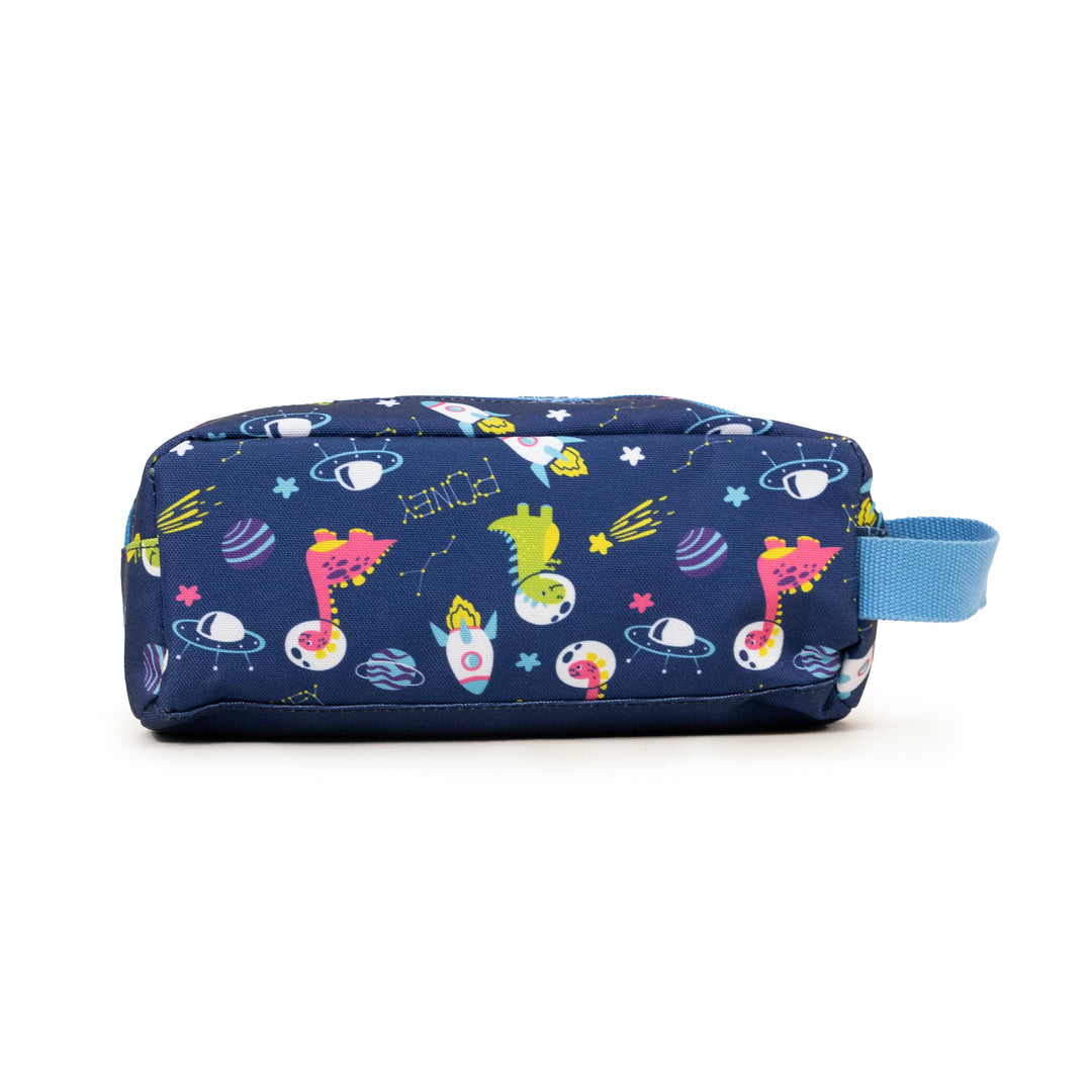 Poney Boys Navy Dino In Space Pencil Case KB032