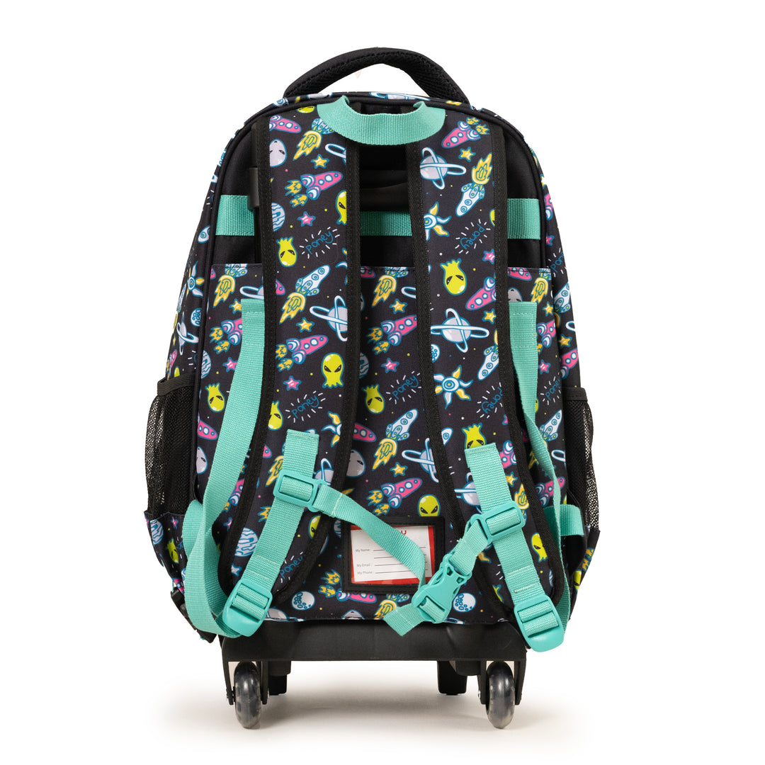 Poney Boys Black Space Alien Trolley Bag KB036