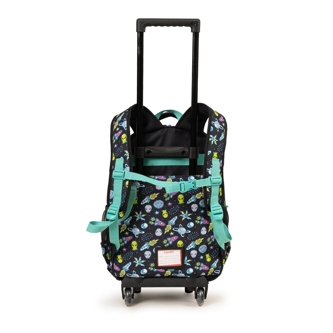 Poney Boys Black Space Alien Trolley Bag KB036