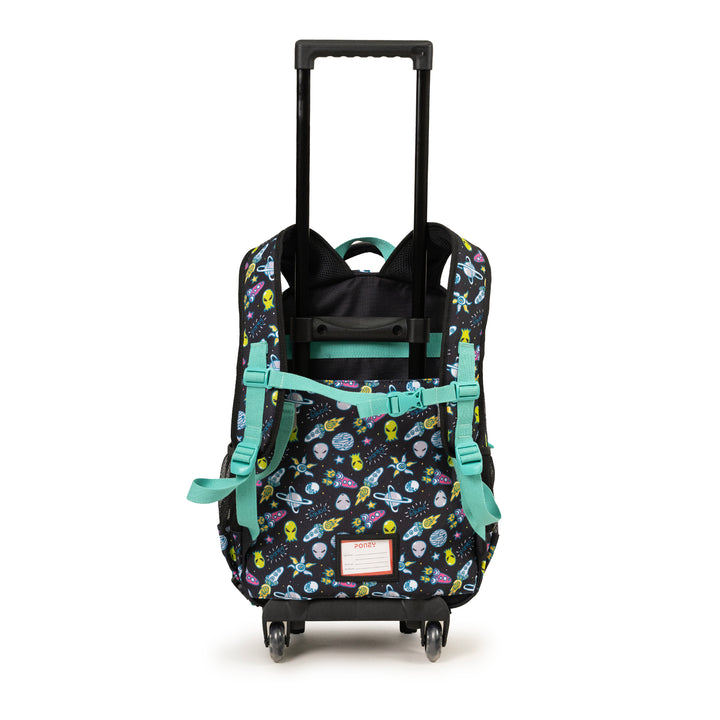 Poney Boys Black Space Alien Trolley Bag KB036