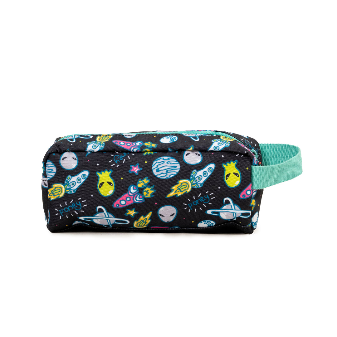 Poney Boys Black Space Alien Pencil Case KB040
