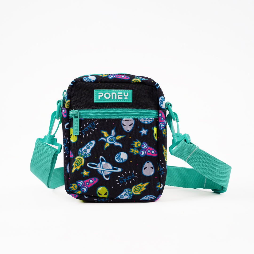 Poney Boys Black Space Alien Sling Bag KB041
