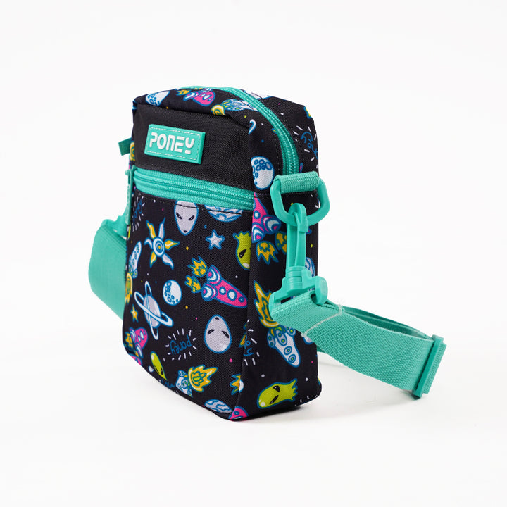 Poney Boys Black Space Alien Sling Bag KB041