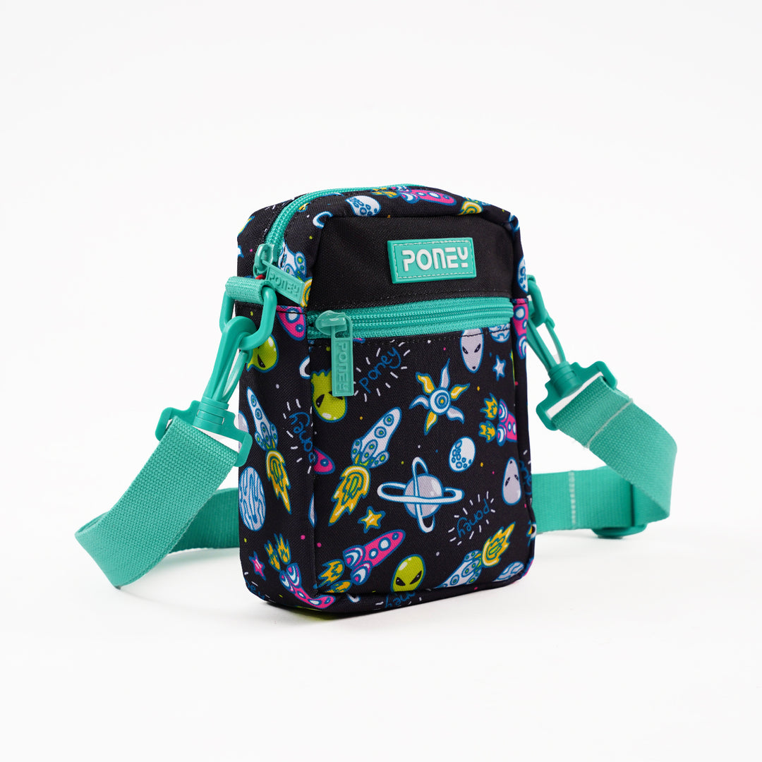 Poney Boys Black Space Alien Sling Bag KB041