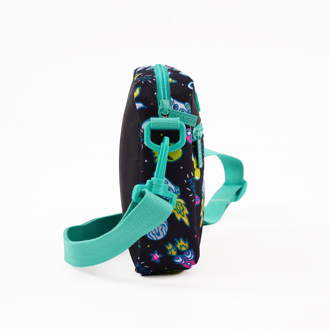 Poney Boys Black Space Alien Sling Bag KB041