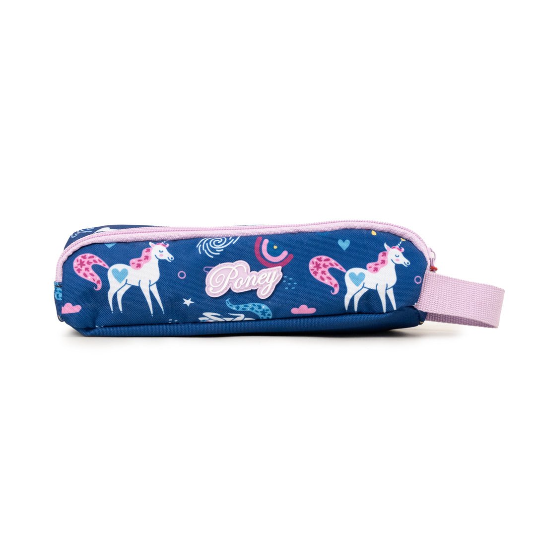 Poney Girls Navy Dreamy Unicorn Pencil Case KG053