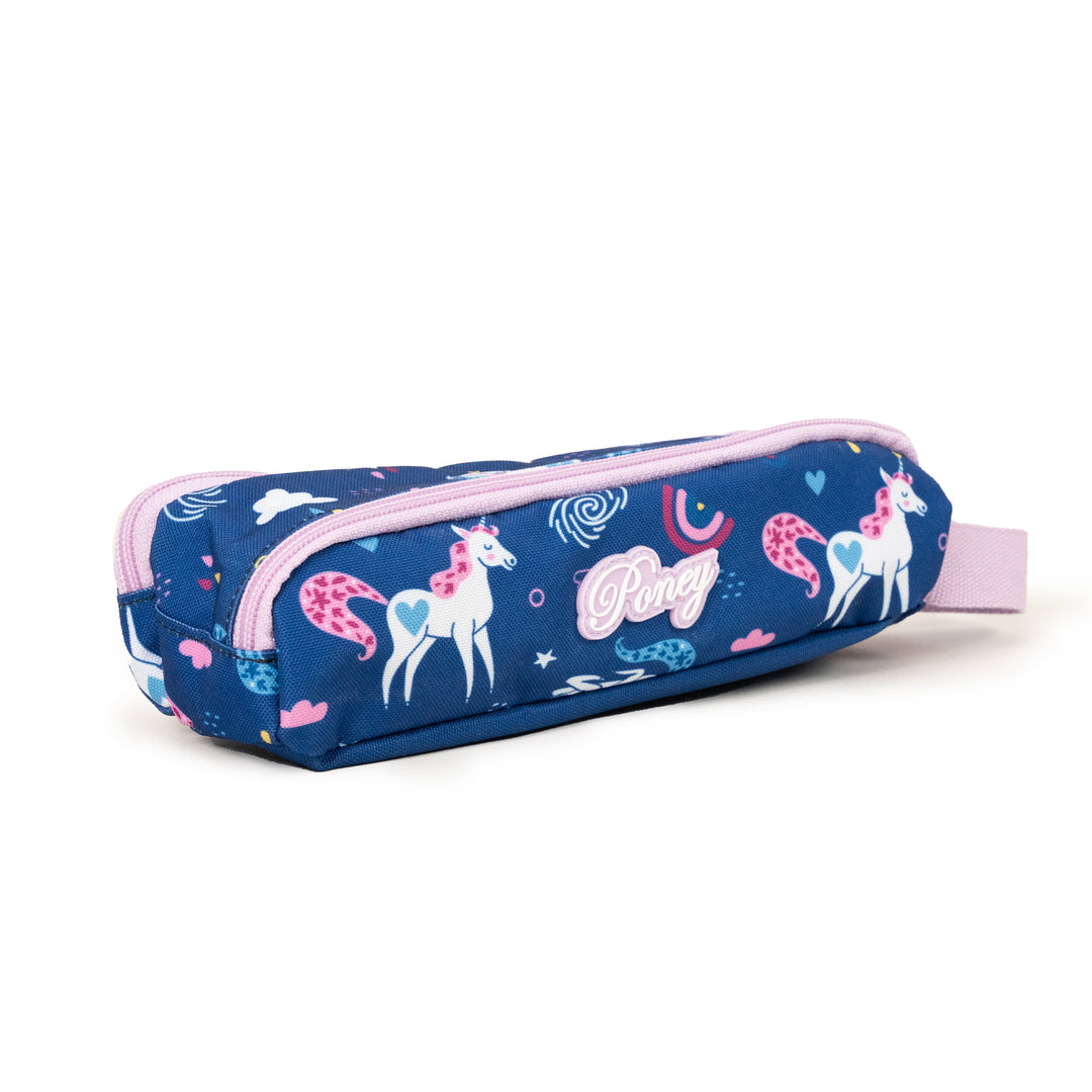 Poney Girls Navy Dreamy Unicorn Pencil Case KG053