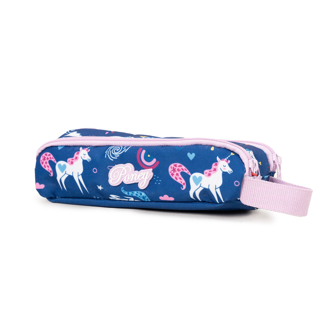 Poney Girls Navy Dreamy Unicorn Pencil Case KG053