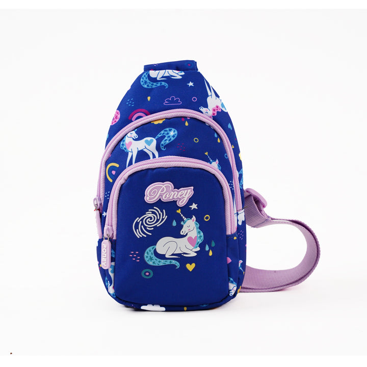 Poney Girls Dreamy Unicorn Navy Sling Bag KG054