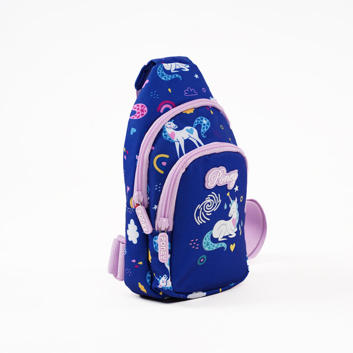 Poney Girls Dreamy Unicorn Navy Sling Bag KG054