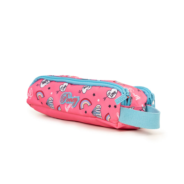 Poney Girls Pink Rainbow Cute Pencil Case KG077