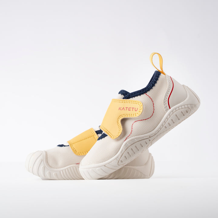 Katetu Unisex Kids Yellow Trendy Comfort Kids' Sneakers X3CE026