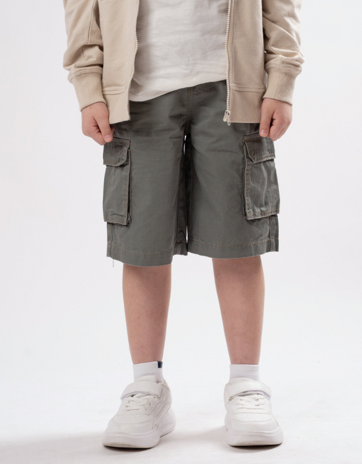 Poney Boys Kennedy Grey Woven Bermuda