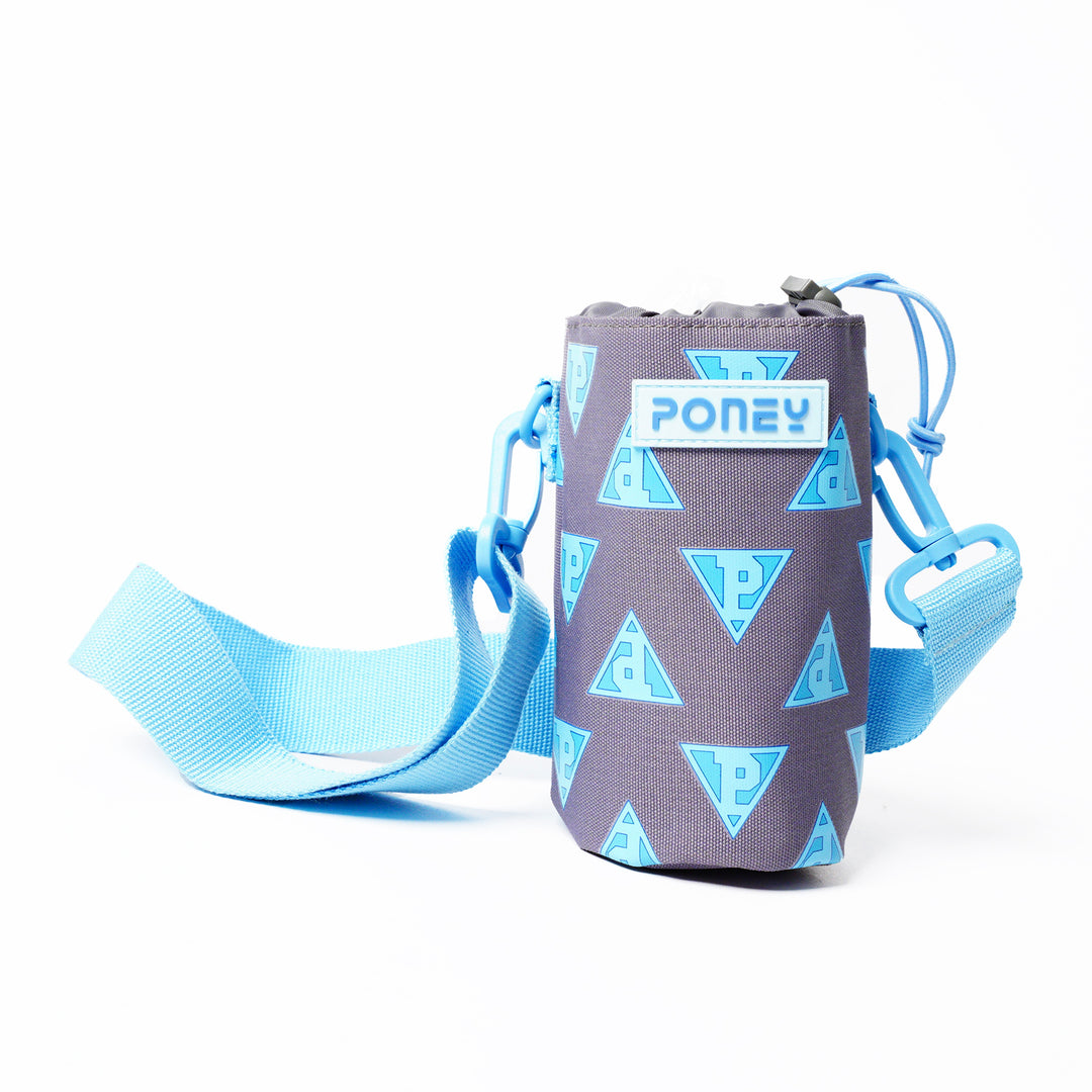 Poney Boys Grey Poney Logo Full Print Bottle Holder TB009