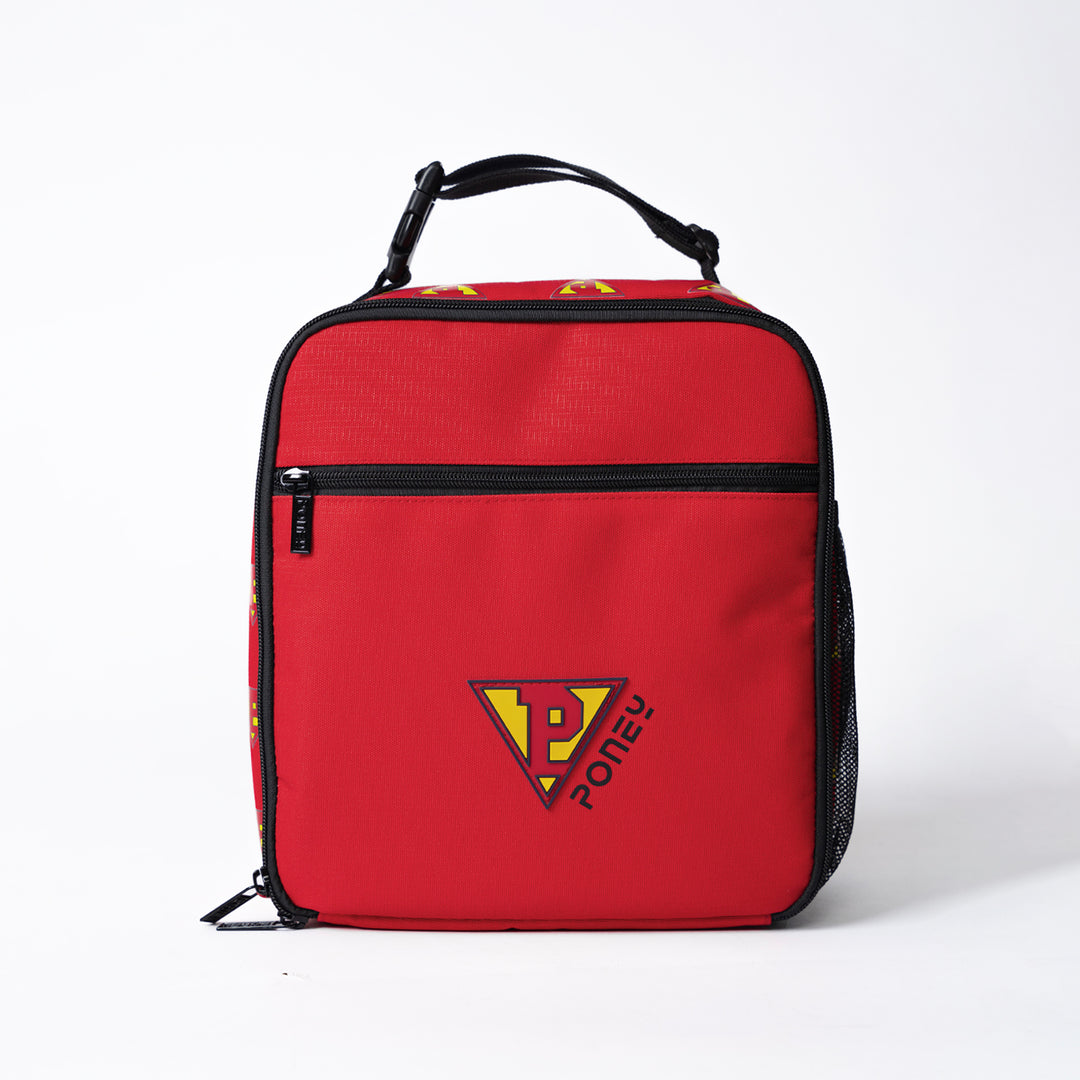 Poney Boys Red Poney Logo Lunch Bag TB012