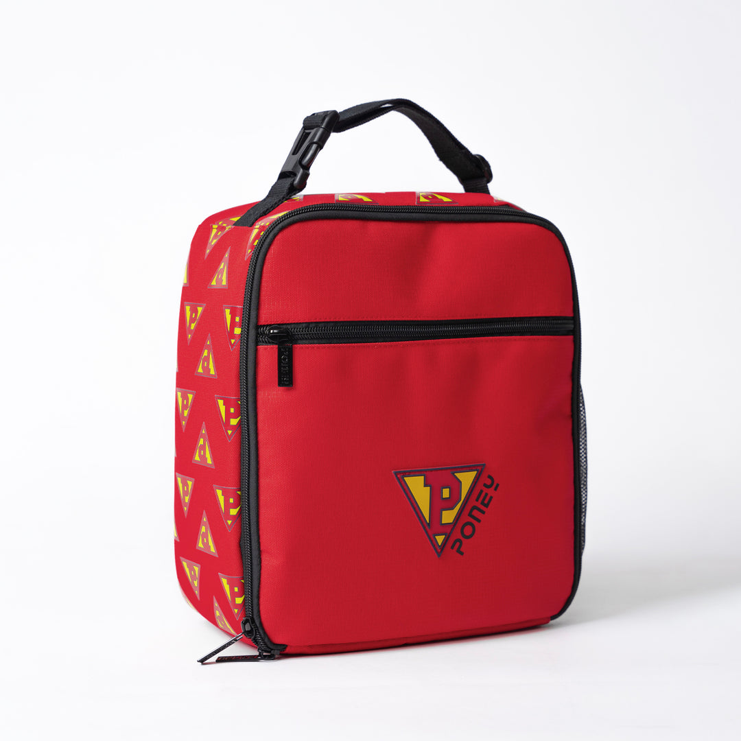 Poney Boys Red Poney Logo Lunch Bag TB012